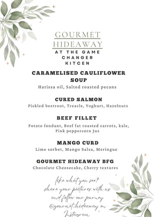 Supper Club - Saturday 16th November - Gourmet Hideaway