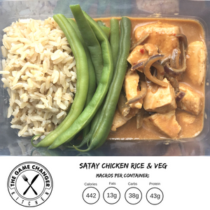 Satay Chicken with Rice